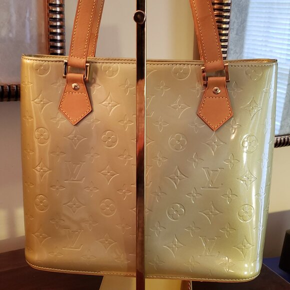 Louis Vuitton LV Handbag Houston Olive Vernis Good Comndition - Picture 2 of 16